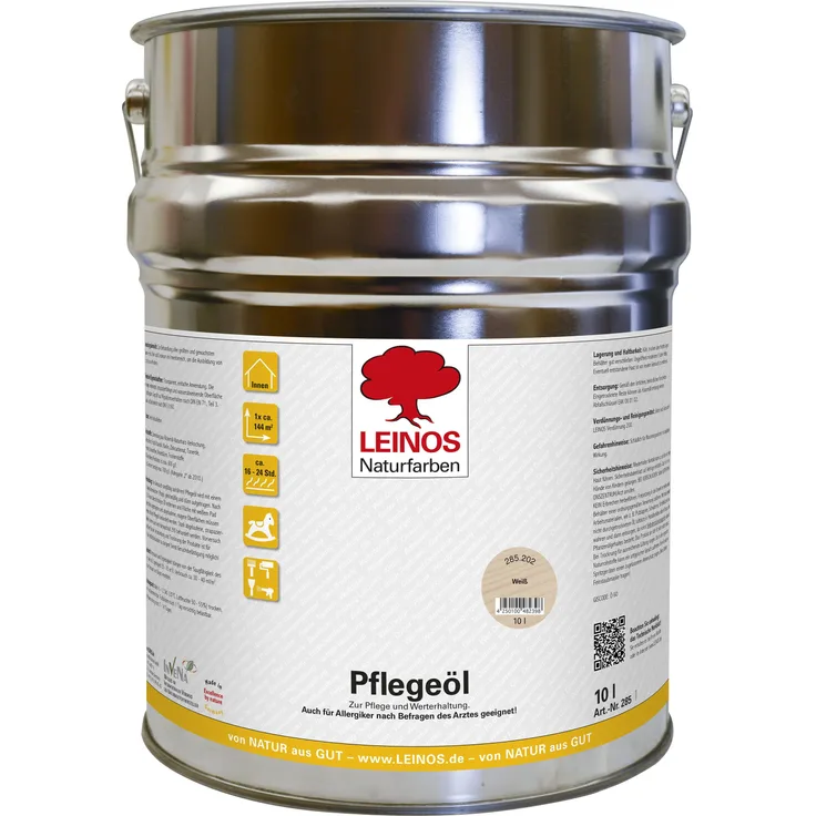 Leinos 286 Pflegeöl 202 Weiß 2,50 Liter