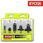 Ryobi 5132003828 Fräsersatz 5-teilig, für Kantenfräse und Oberfräse, Nutfräser, 1x Hohlkehlfräser, 2X Abrundfräser – RAKRBS5 - Preisvergleich