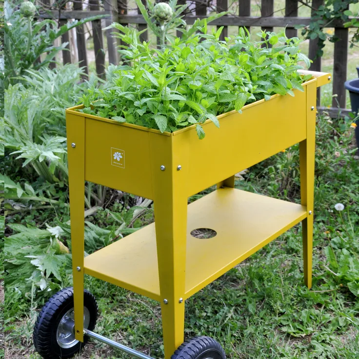 Herstera Kräuterfabrik Hochbeet Urban gelb