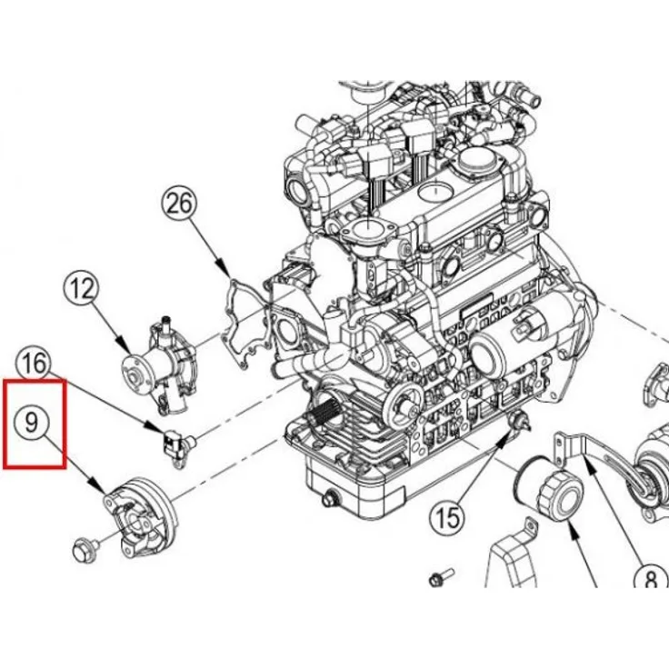 Nilfisk Original 56510979 Pulley Crankshaft Riemenscheibe Kurbelwelle