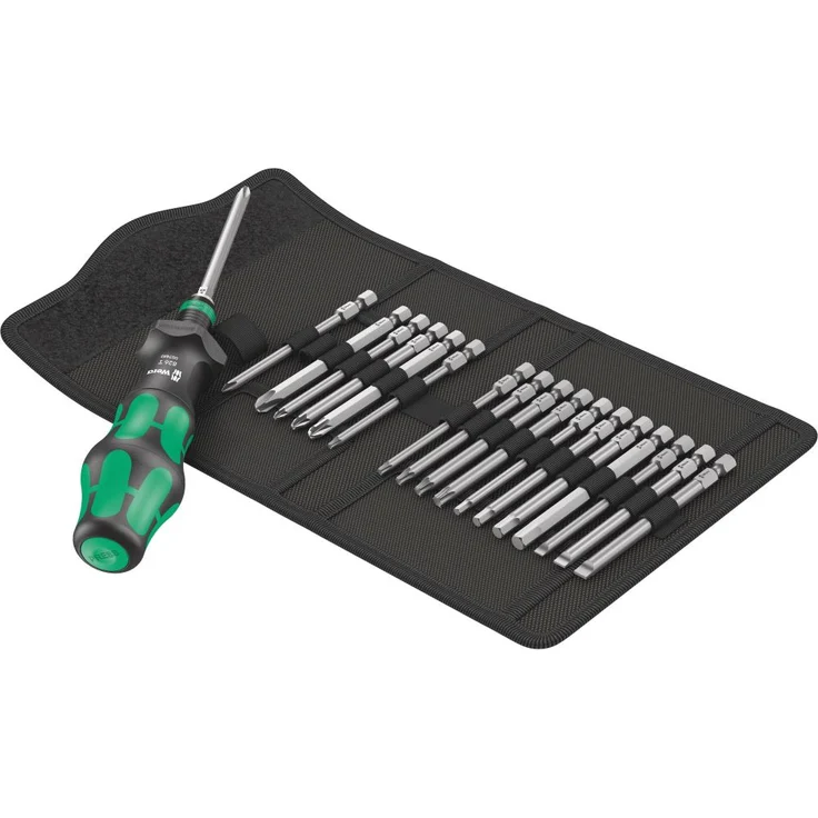 Wera '05057482001 Kraftform Kompakt Turbo 1 Getriebe-Schraubendreher-Satz, 18-teilig – Bild 1
