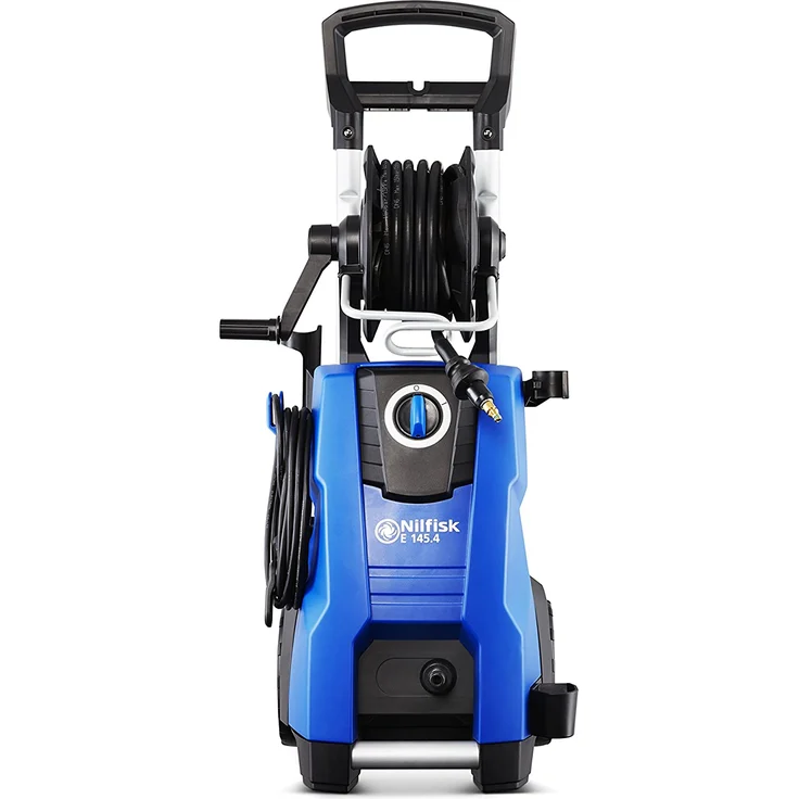 Nilfisk E 145.4-9 PAD X-TRA EU 145 bar 500 l pro h Hochdruckreiniger für Haushalt, Außenbereich, Autowäsche und Gartenarbeiten inklusive Terrassenreinigungsset 2100-W-Induktionsmotor, 230 V blau – Bild 3
