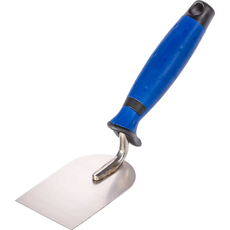 Colorus Profi Stuckateur Spachtel 60 mm | Gipserspachtel Edelstahl, rostfrei | Stukkateurspachtel mit 2K Griff | Gipsspachtel Spachtelkelle