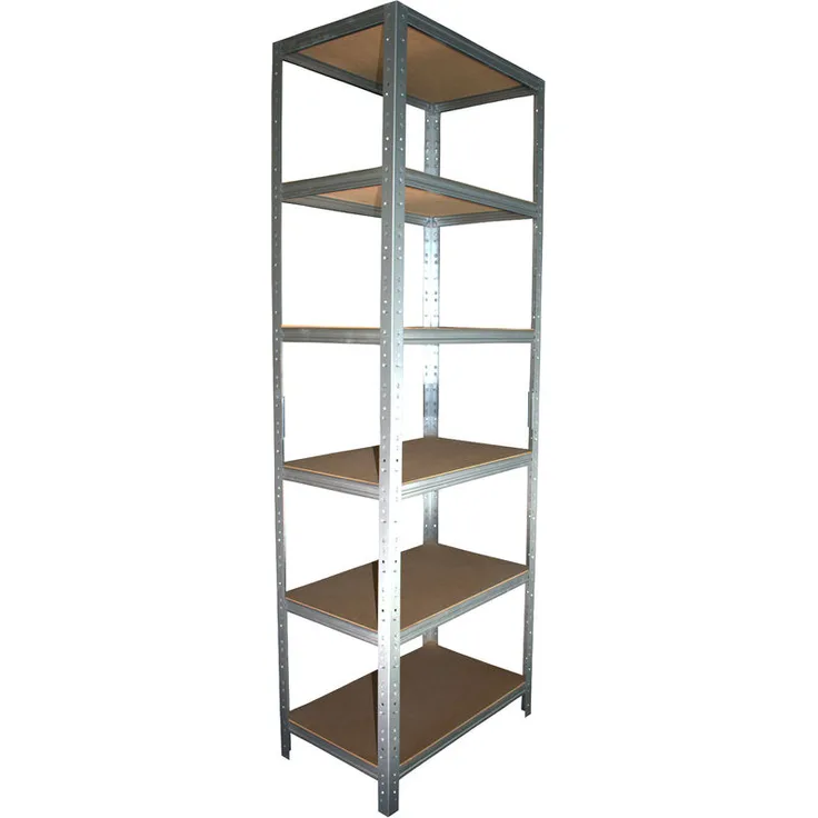 HOME Steckregal 200x30x40 cm verzinkt mit 6 Böden - Shelfplaza