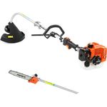 FUXTEC FX-RT226 Benzin Rasentrimmer - Motorsense + Astsägenaufsatz mit S...