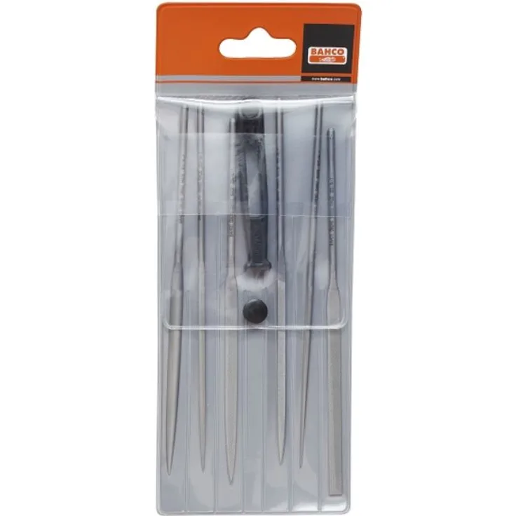 BAHCO BH2-470-14-0-0 JUEGO 6 LIMAS AGUJA 14CM BASTA, Mehrfarbig