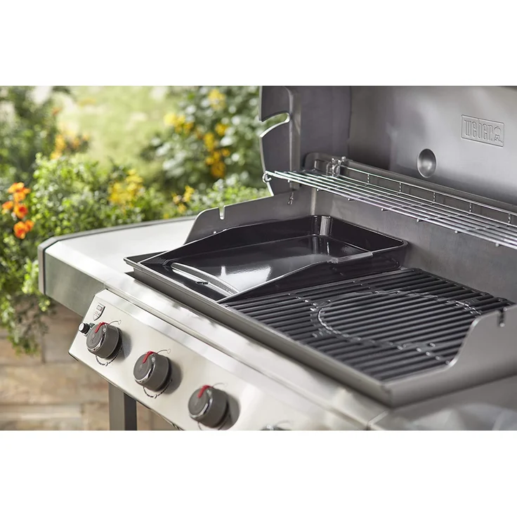 Weber 7665 Plancha Grillplatte, für Genesis II ab 300-Serie, schwarz – Bild 3