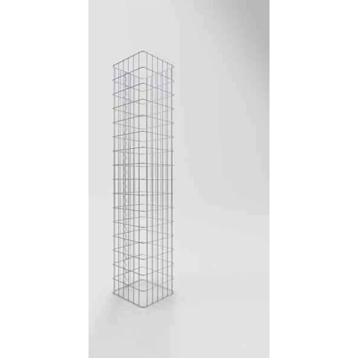 Gabiona Gabionensäule eckig 32 cm x 32 cm, 160 cm Höhe, MW 5 cm x 10 cm