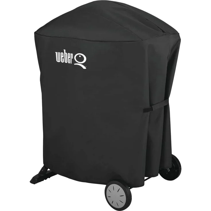 Weber 7120 Grillabdeckung für Weber Q100, Weber Q200, Weber Q2000, Weber Q1000, schwarz, 43,2 x 67,3 x 88,9 cm, wetterfest, Kunststoff – Bild 2