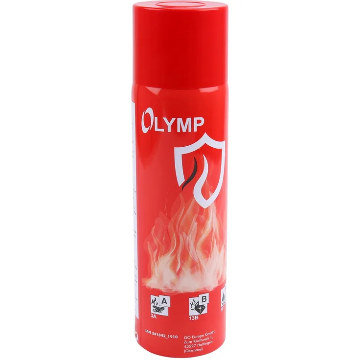 Olymp 500 ml Feuerlöschspray (Feuerlöscher) mit ABF Schaum, für Fettbrand, Haushalt, Camping, Auto