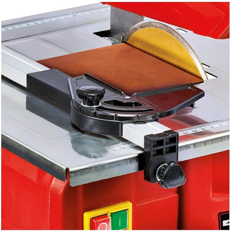 Einhell Fliesenschneidmaschine TC-TC 800 (800 W, 2.950 min-1, neigbarer Edelstahltisch mit Winkelskala, verstellbarer Winkelanschlag, Parallelanschlag mit Skala, inkl. Diamanttrennscheibe Ø 180) – Bild 3