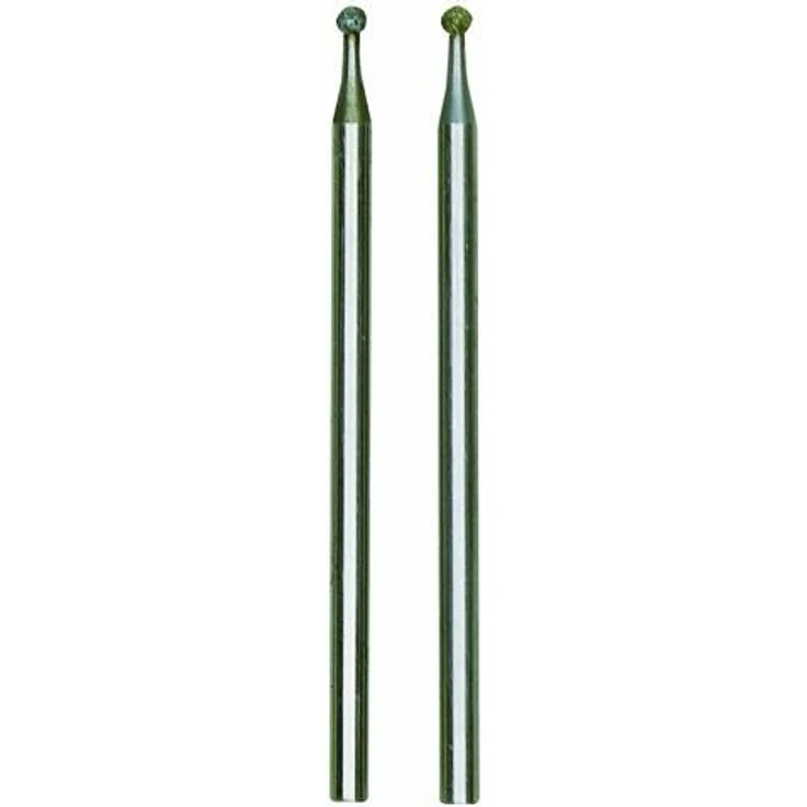 PROXXON 28222 Diamantschleifstifte Form Kugel 1,8mm 2 Stück-Packung