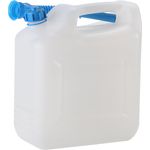 hünersdorff 817400 Wasserkanister ECO 12 L, HD-PE, Weiß, 12l, mit Rohr
