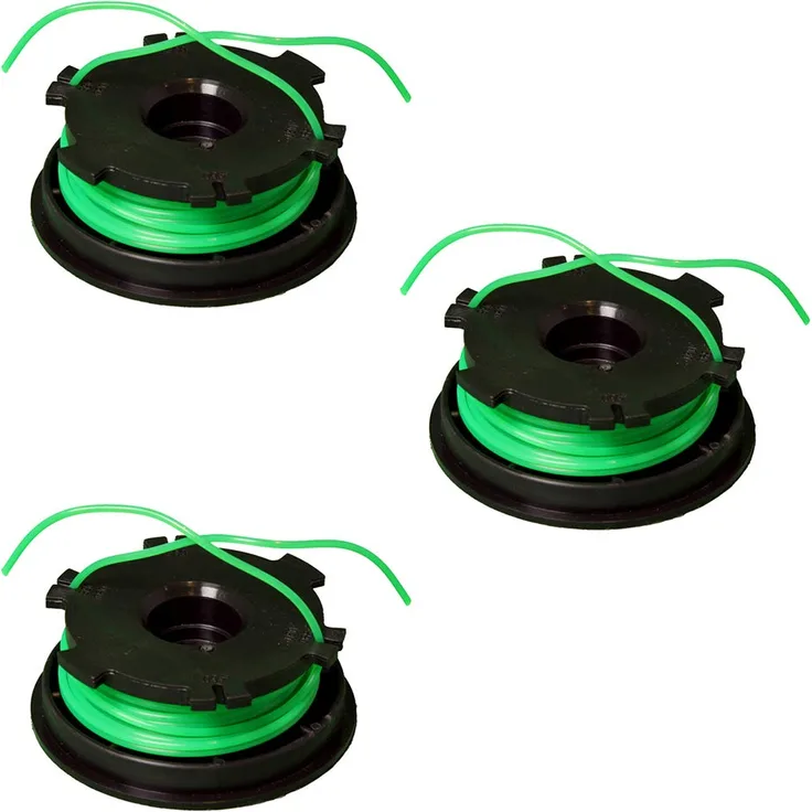 IKRA 73104001-3 Ersatzspulen (DA-F2) 3er-Set Fadenspulen für Rasentrimmer BT 1040