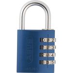 ABUS Aluminium-Zahlenschloss 145-40, blau, 48807