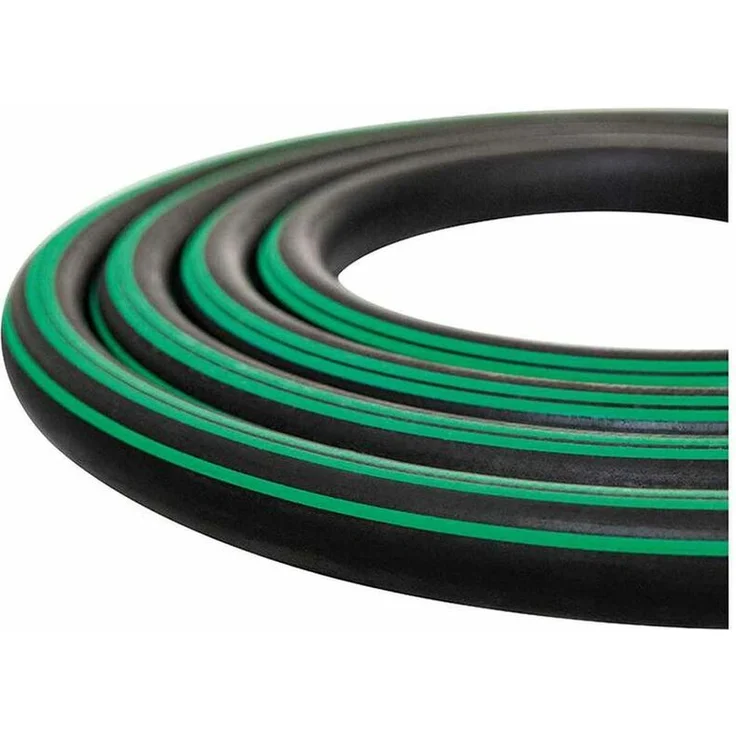 Vielzweckpremiumschlauch Supreme 19x4,5mm schwarz 3 grüne Streifen50m (50 Meter) - Semperit