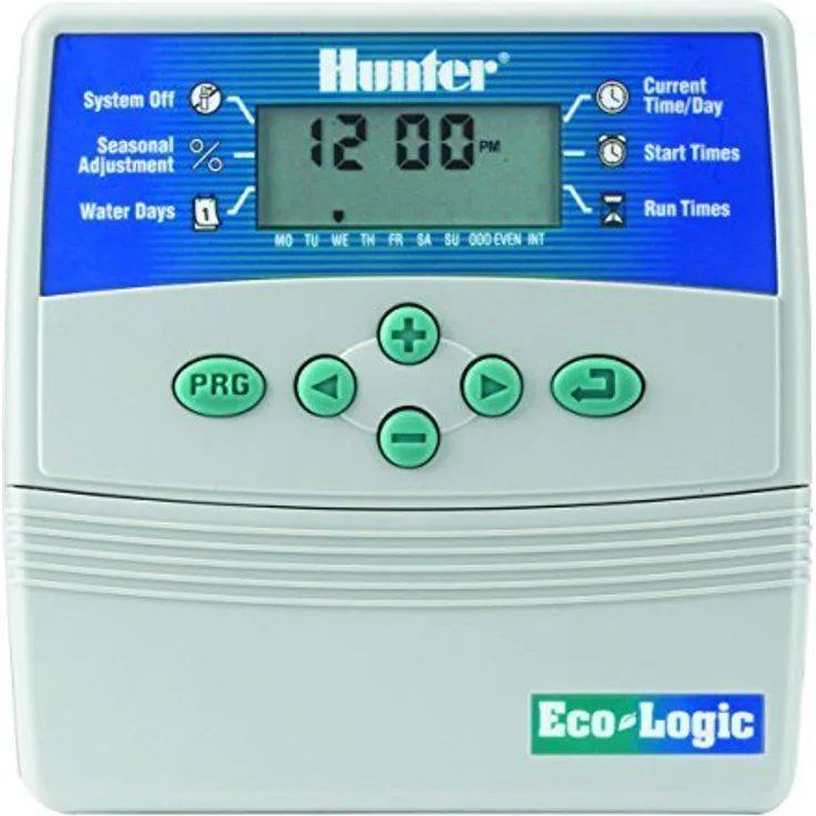 Hunter ELC-601i Bewässerungs-Timer, 6 Stationen, für Innenbereiche Bewässerungszubehör