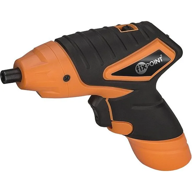 Fixpoint Akkuschrauber Kompakter Handschrauber mit Li-Ion Akku inklusive Bitsatz und Ladegerät, 1 Stück, 71879