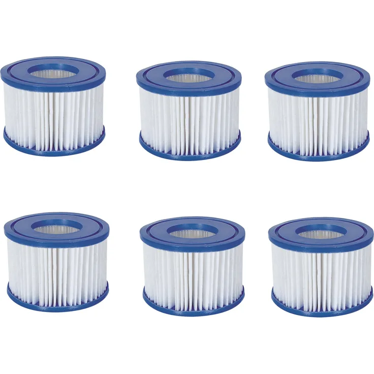 Bestway 6x Bestway Filterkartusche Poolfilter Filter Ersatzfilter Lay-Z-Spa Gr. 6 58323