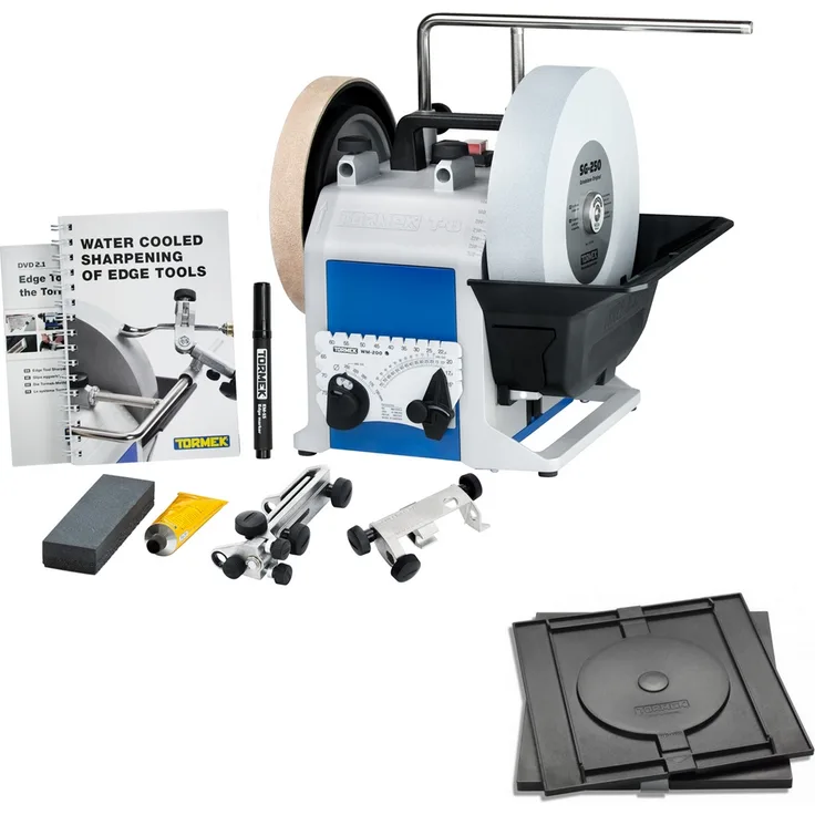 Tormek Nassschleifmaschine Nass Schärfsystem Super Grind T8 plus RB 180 Drehscheibe