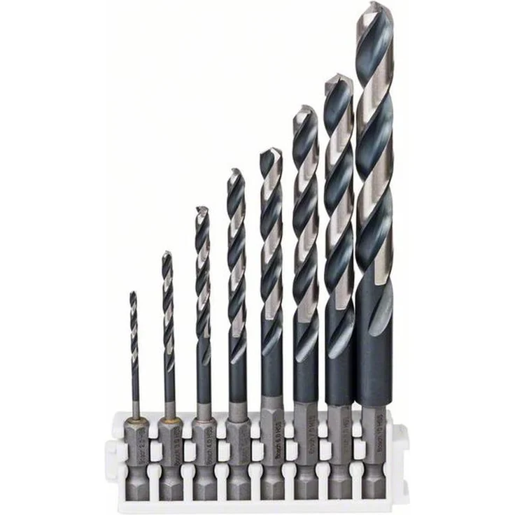 Bosch Professional 8tlg. Impact Control HSS Spiralbohrer Set (für Metall, Zubehör Schlagbohrmaschine)