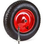 Grafner Schubkarrenrad 4.80/4.00-8 PU Luftbereifung Metallfelge mit Achse