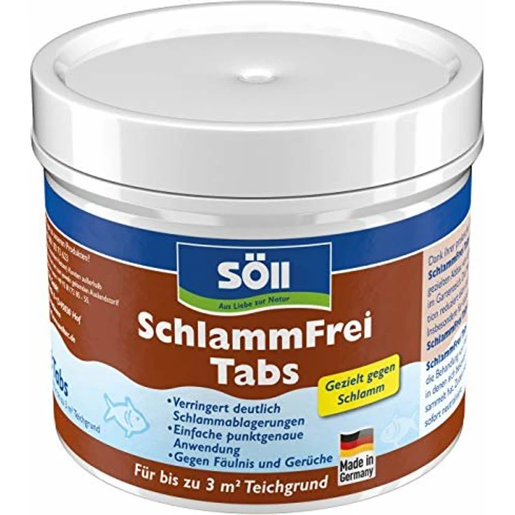 Söll 20085 Teichpflegemittel SchlammFrei Tabs, 1 x 3 Tabs, braun – Bild 1