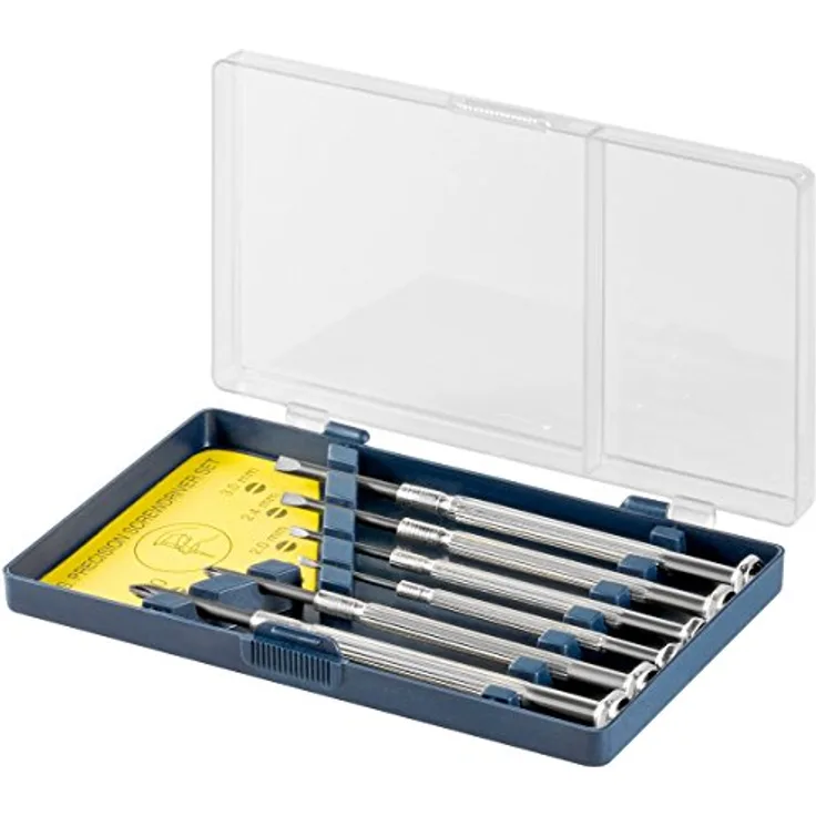 Fixpoint 77050 Schraubendreher-Set, 6-teilig, für mechanische Arbeiten