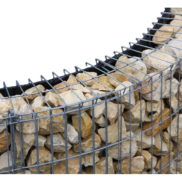 Bellissa Gabionen-Hochbeet Abdeckgitter 4er-Set 80 cm x 10 cm silber