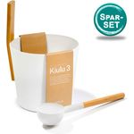 SET> Sauna Kübel 3 + Kelle, weiss - Kolo