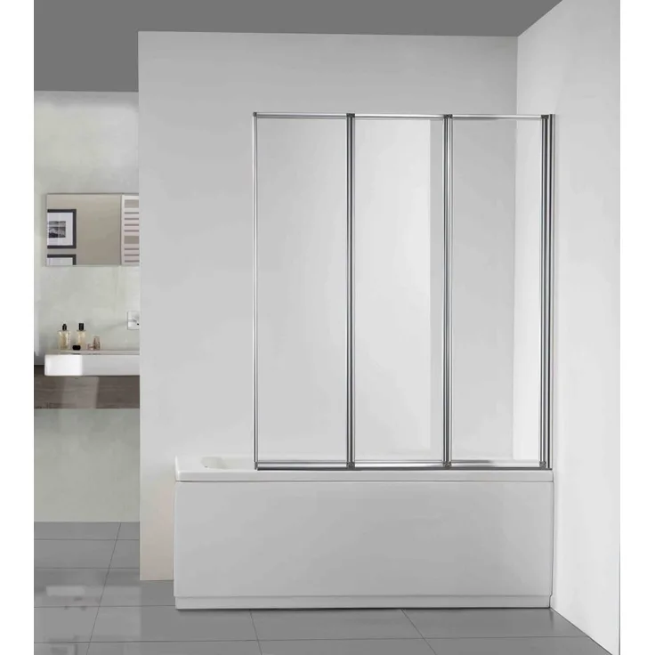 TrendLine Badewannenfaltwand Easy 4 You'' ''Sicherheitsglas 4 mm, chrom, schwenkbar''''