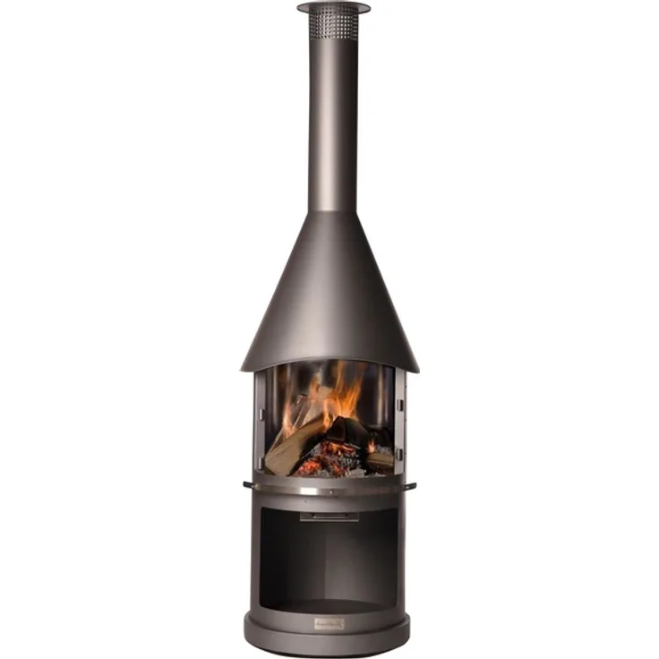 Buschbeck Holzkohlegrill Edelstahlkamin Sydney, 45 cm