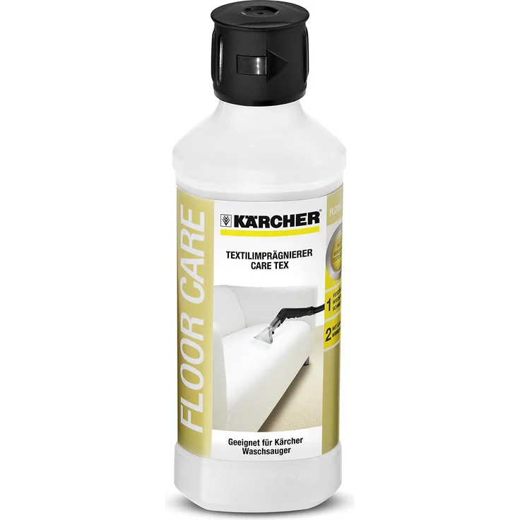 Kärcher Textilimprägnierer Care Tex RM 762 (500 ml, schutzabweisender Schutzfilm, für Teppiche, Polster und Autositze, kompatibel mit Kärcher SE) – Bild 1