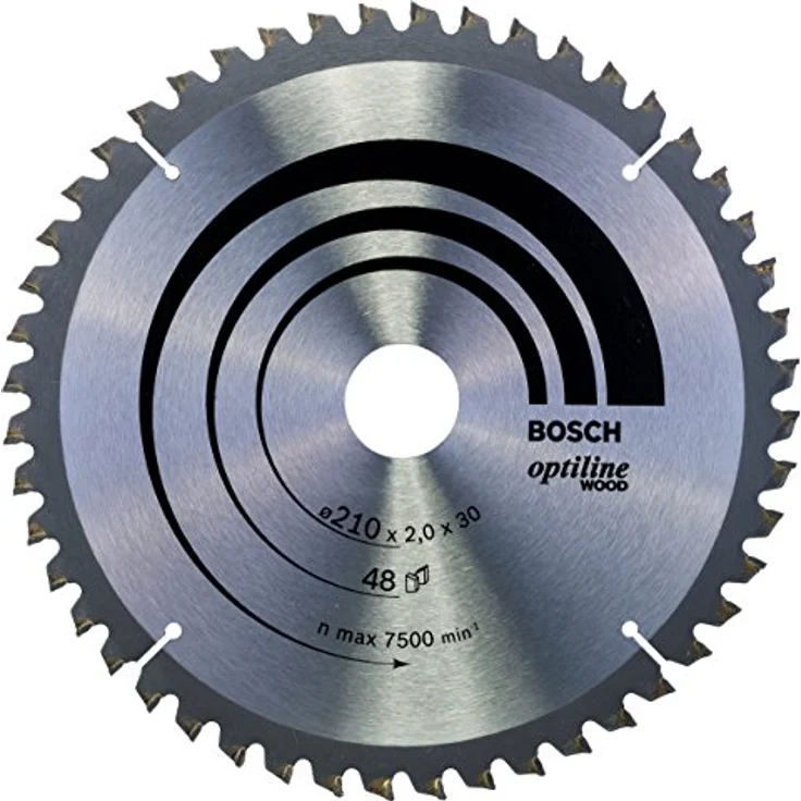 Bosch Professional Kreissägeblatt Optiline Wood (für Holz, 210 x 30 x 2,0 mm, 48 Zähne, Zubehör Kreissäge) – Bild 1