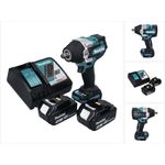 Makita DTW700RT Akku Schlagschrauber 18 V 700 Nm 12 XPT Brushless + 2x Akku 5,0 Ah + Ladegerät