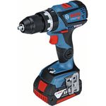 Bosch Professional 18V Akku Schlagbohrschrauber GSB 18V-60 C 2x 5,0 Ah Akku Schnellladegerät Bluetooth-Modul L-BOXX (18 Volt Max. Drehmoment: max. Bohrfutter: 13 mm max. Schrauben-Ã˜: 10 mm)