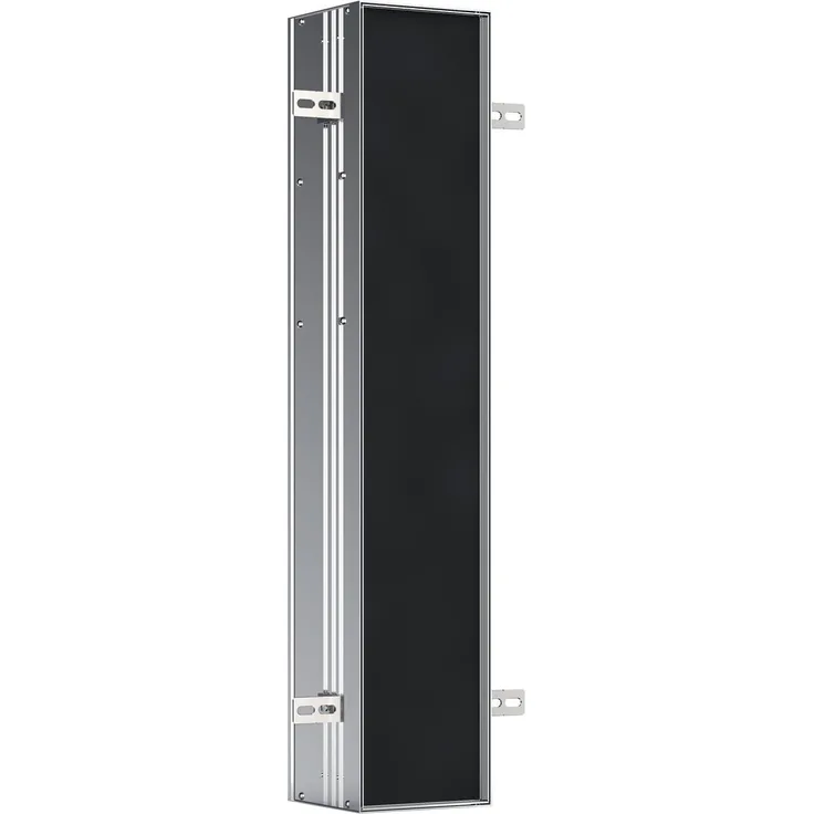 EMCO WC-Modul plus ASIS Unterputz, 803 x 154 mm, Türanschlag links Aluminium