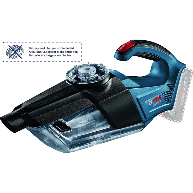 Bosch Professional GAS 18V-1 Solo Kleinstaubsauger, 18V System, Nass- und Trockensauger, ohne Akku und Ladegerät, Verlängerungsrohr, Fugendüse und Teppichdüse – Bild 5