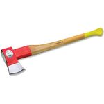 Ochsenkopf Spalt-Fix-Axt, Spaltaxt mit Rotband-Plus Stielbefestigung, Langlebiger Stiel aus Hickoryholz, 2,15 kg