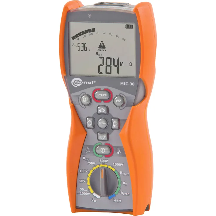 Sonel MIC-30 Isolationsmessgerät kalibriert (ISO) 50 V, 100 V, 250 V, 500 V, 1000V 100 G 