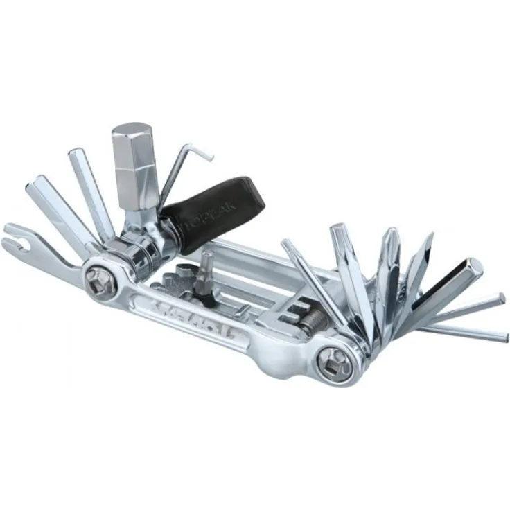 Topeak Mini 20 Pro - 20 Funktionen - Miniwerkzeug für Fahrradreparaturen - Multitool silber - 20 Funktionen (15400066)