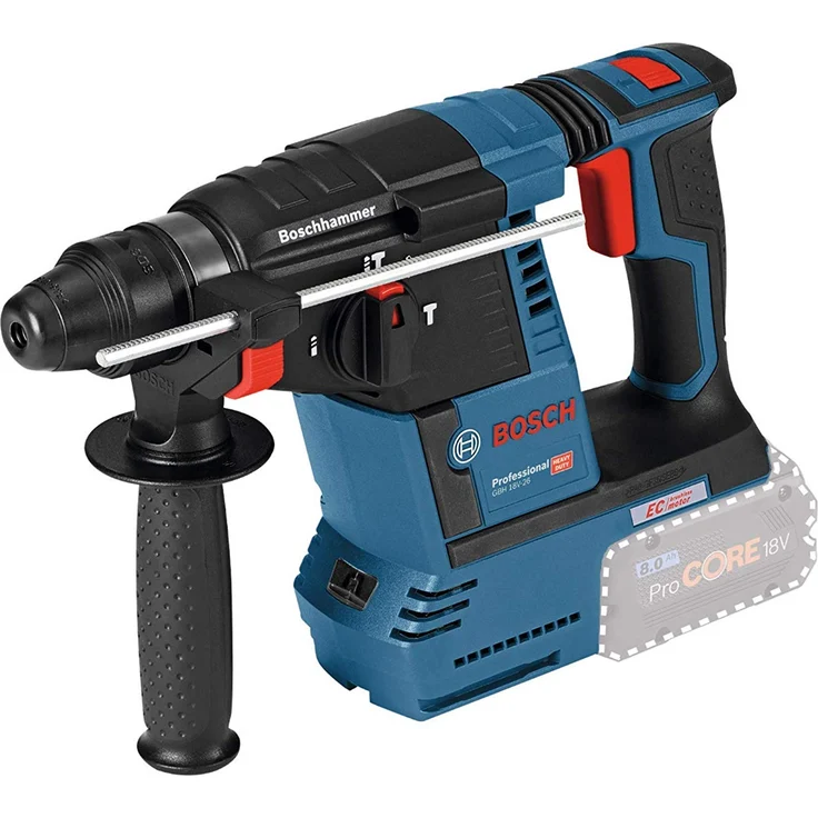 Bosch Professional 18V System Akku Bohrhammer GBH 18V-26 (SDS Plus, Schlagenergie: 2,6 Joule, Bohr-Ø max.: Beton-Stahl-Holz 26-13-30 mm, ohne Akkus und Ladegerät, im Karton) – Bild 1