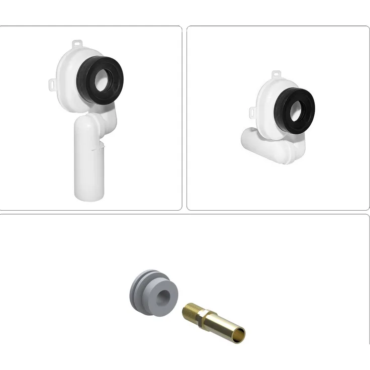 Bäder Boutique Urinal Anschlussgarnitur Set Absauge Siphon Sifon Ablauf Zulauf Garnitur