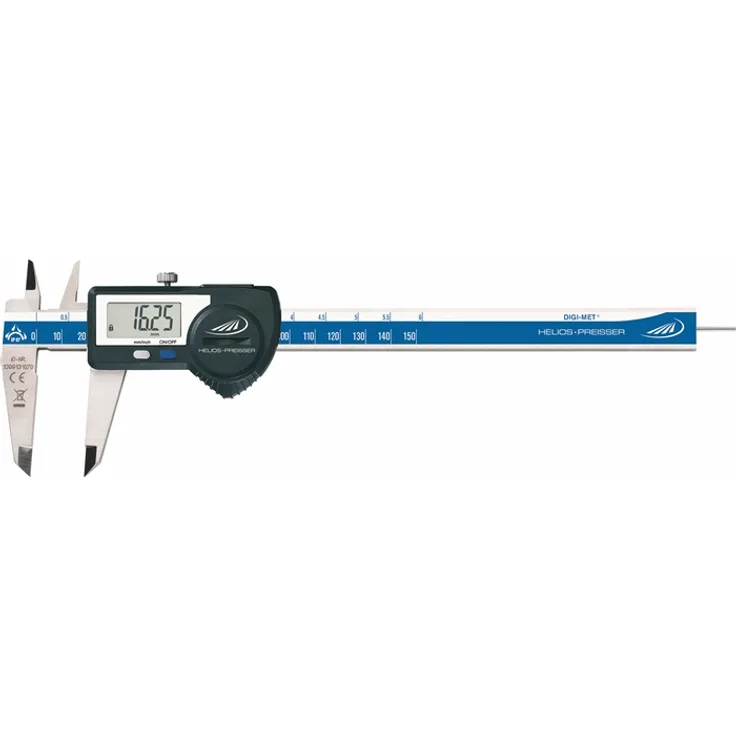Messschieber DIGI-MET IP67 200mm dig.D.ausg.eck.H.PREISSER