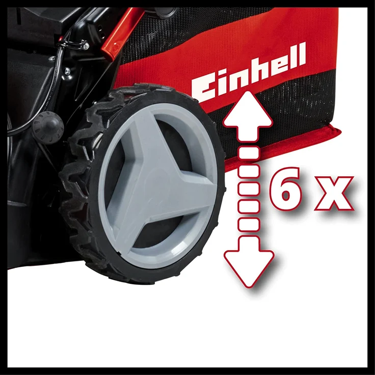 Einhell Akku-Rasenmäher GE-CM 36-47 HW Li Kit Power X-Change - Li-Ion, 36 V, bis 500 m², 47 cm Schnittbreite, 6-stufige Schnitthöhenverstellung, inkl. 2 x 4,0 Ah-Akku und 2 x Ladegerät - – Bild 7