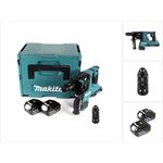 Makita DHR281GJ Brushless Akku Bohrhammer 28 mm 2x 18 V für SDS-PLUS mit Schnellwechselfutter im Makpac + 2x 6,0 Ah Akku - ohne Ladegerät
