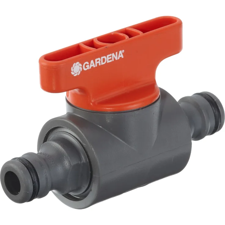 GARDENA Kupplung mit Regulierventil: Schlauchkupplung zum Regulieren oder Absperren des Wasserdurchflusses im Schlauchverlauf, Reichweitenbestimmung von Regnern, verpackt (2976-20)