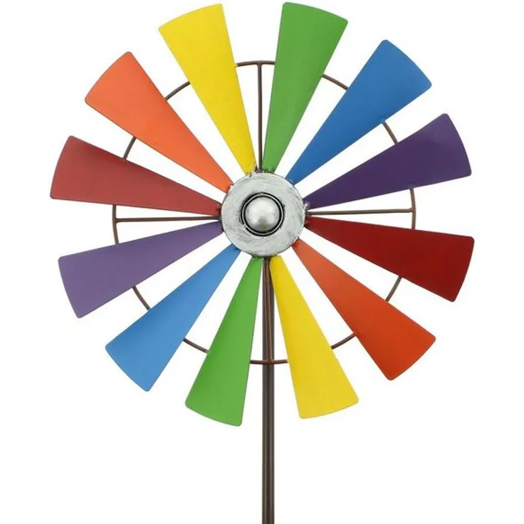HomeLiving Deko-Windrad Regenbogen