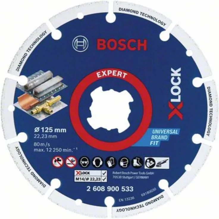 Bosch Expert MultiMaterial Durchmesser 125mm X-LOCK Diamant Trennscheibe