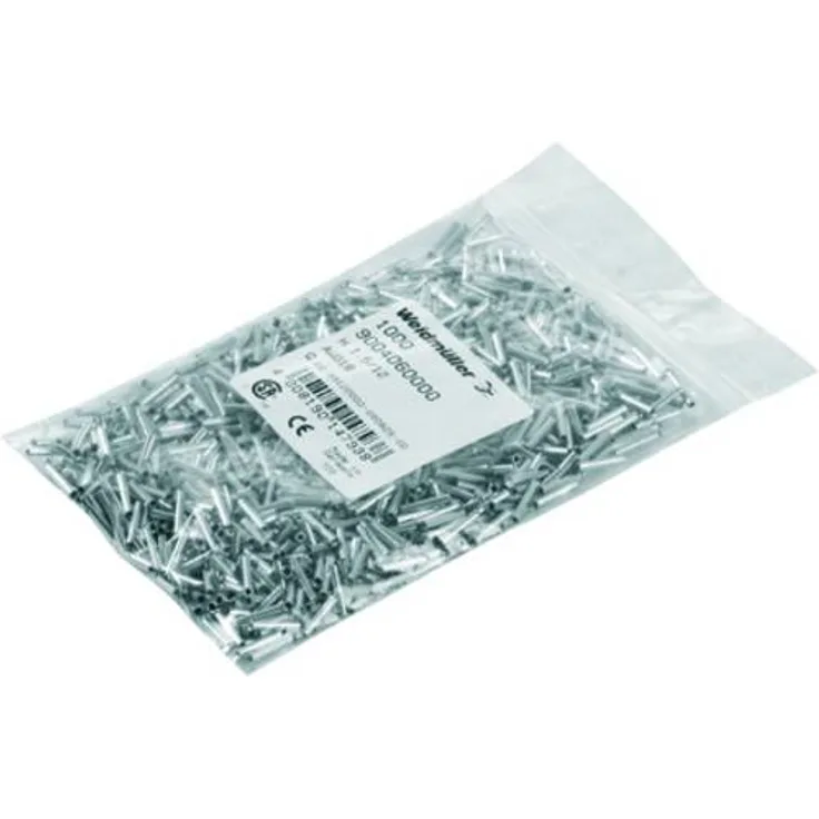 Weidmüller 9004060000 Aderendhülse 1.5mm² Unisoliert Metall 1000St.